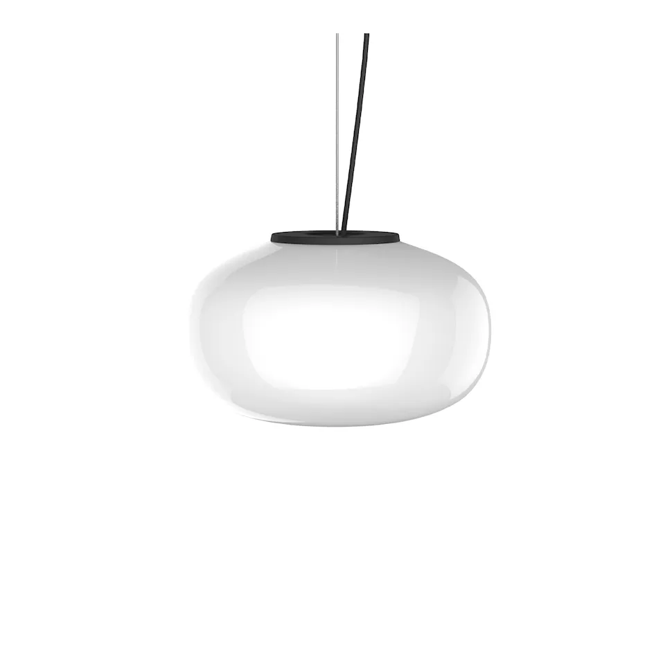 Karl-Johan Pendant - Small - White Opal Glass