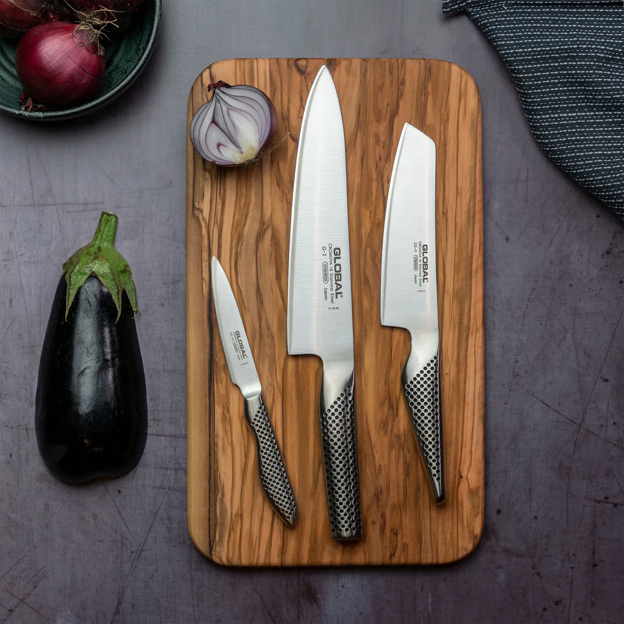 Knivsett 3 deler G-2, GS-5, GS-38 - 2