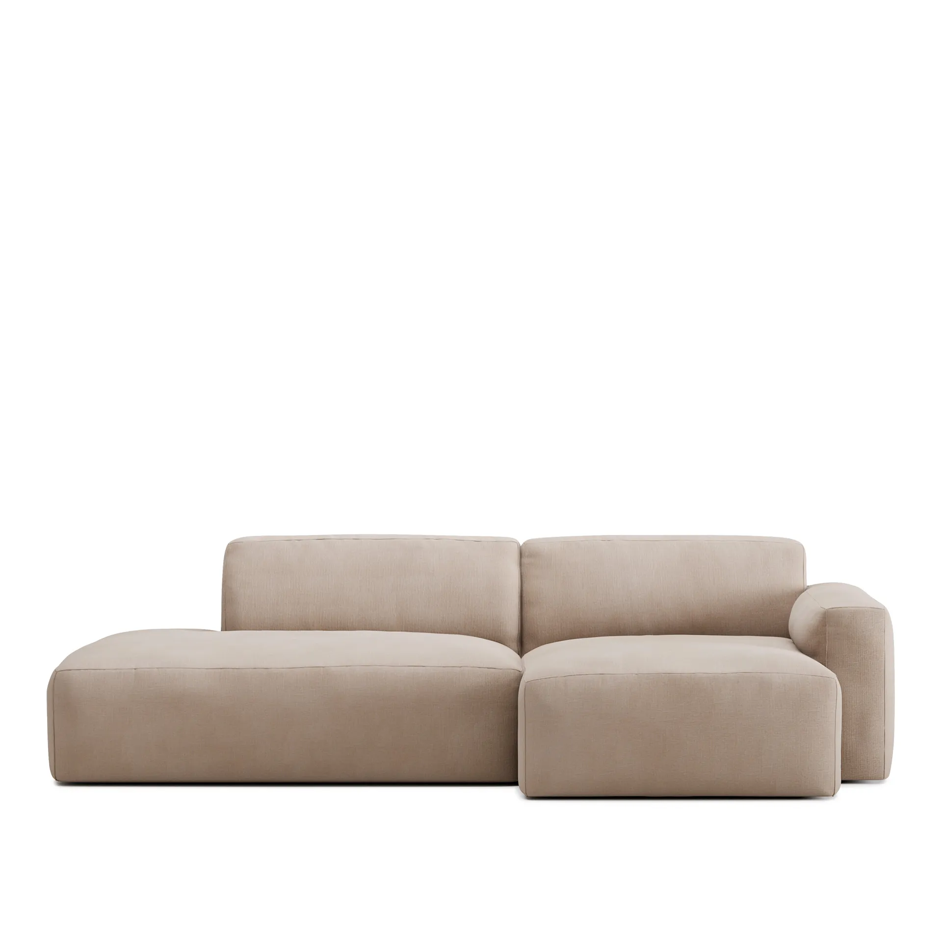 Brick 2-Seater Chaise Lounge Open End Left - NO GA - NO GA