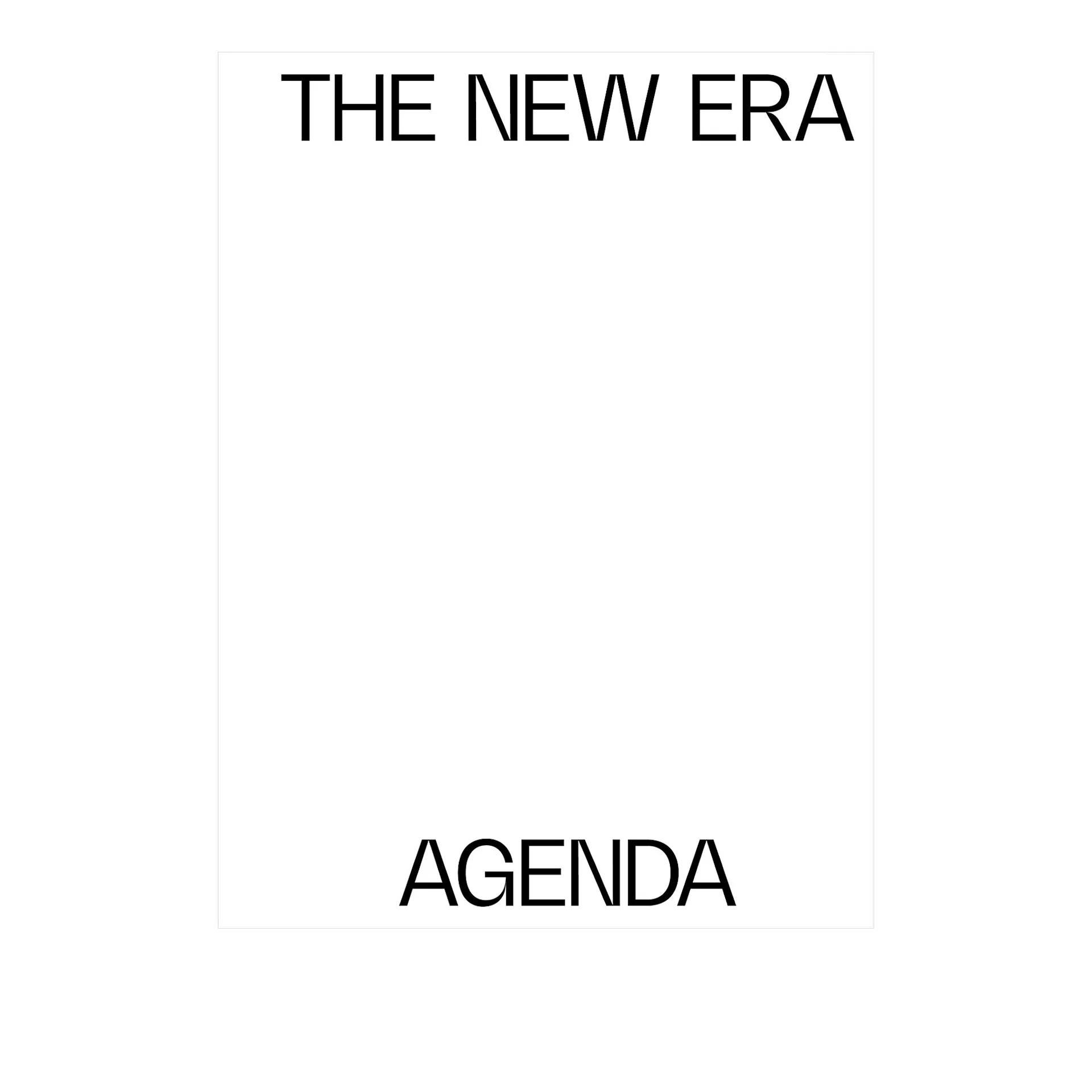 The New Era Agenda Vol 1 - The New Era - NO GA