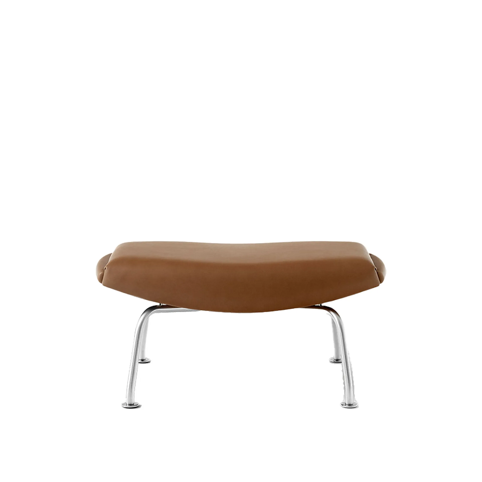 Wegner Ox Ottoman - Chrome - Fredericia Furniture - Hans J. Wegner - NO GA