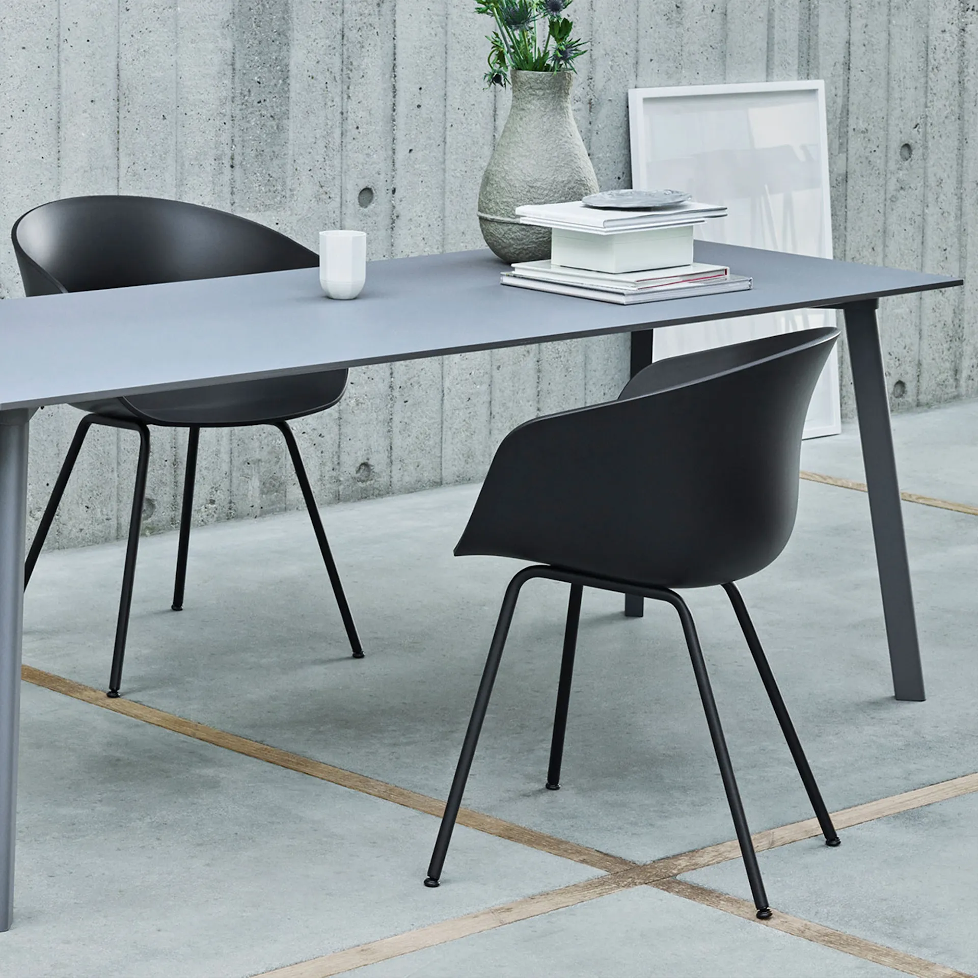 CPH Deux 210 2.0 Table 140 cm Ink Black Laminate - HAY - Ronan & Erwan Bouroullec - NO GA