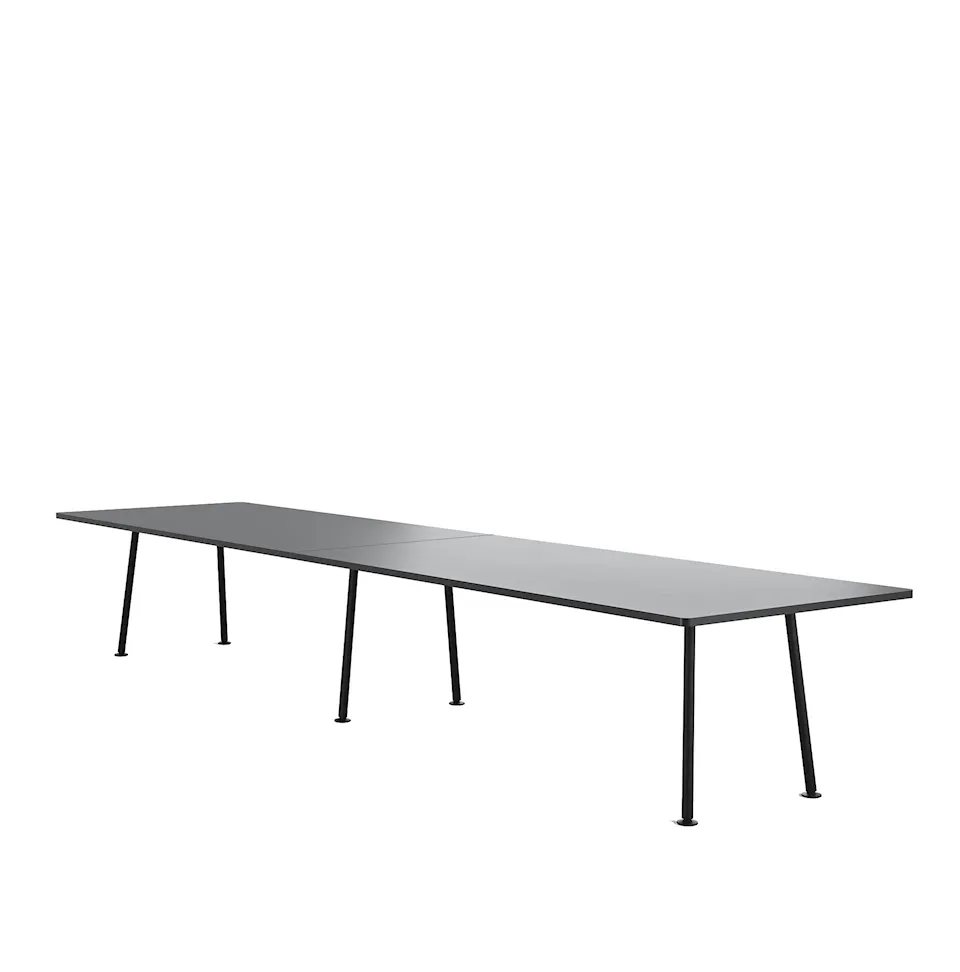 Landa Table - H730, W4600, D1150, Black Laminate - Black