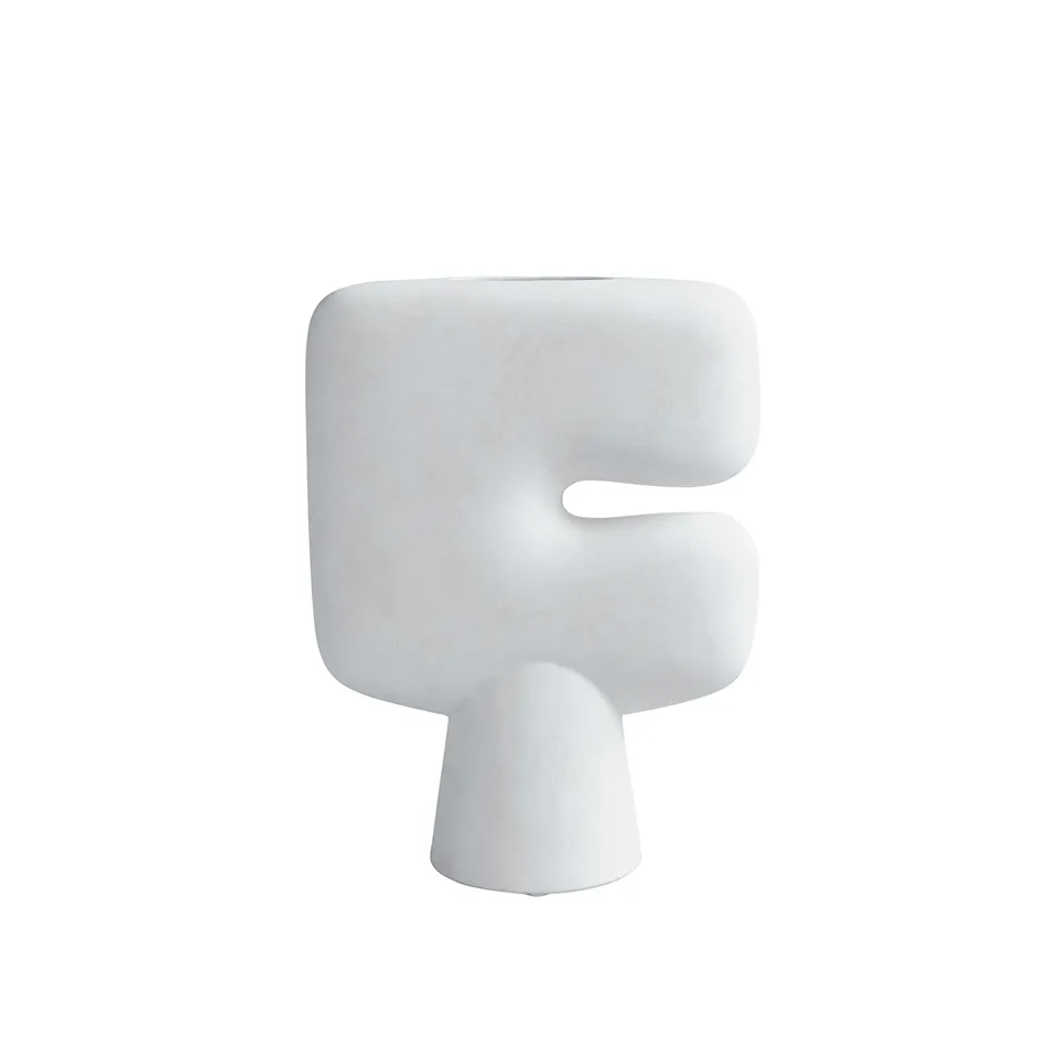 Tribal Vase Big Bone White