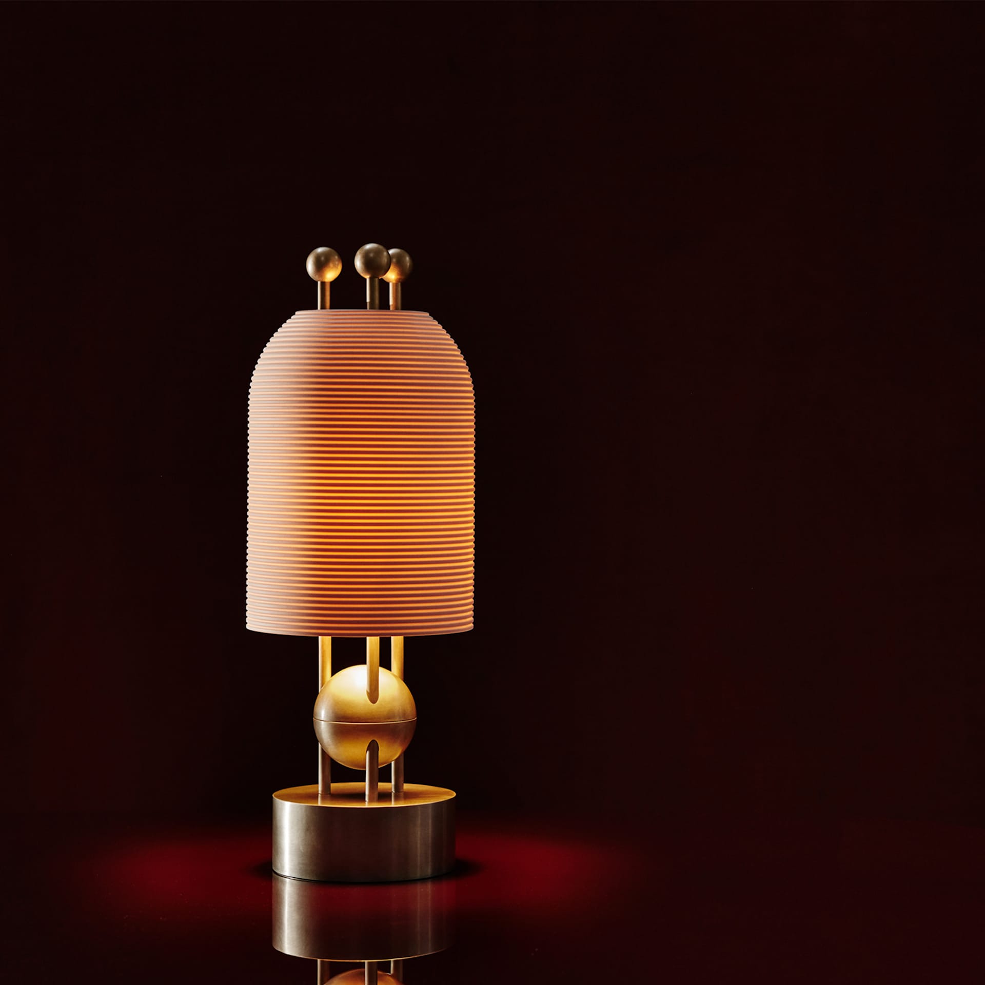 Lantern : Table Lamp - Tarnished Silver - Apparatus - NO GA