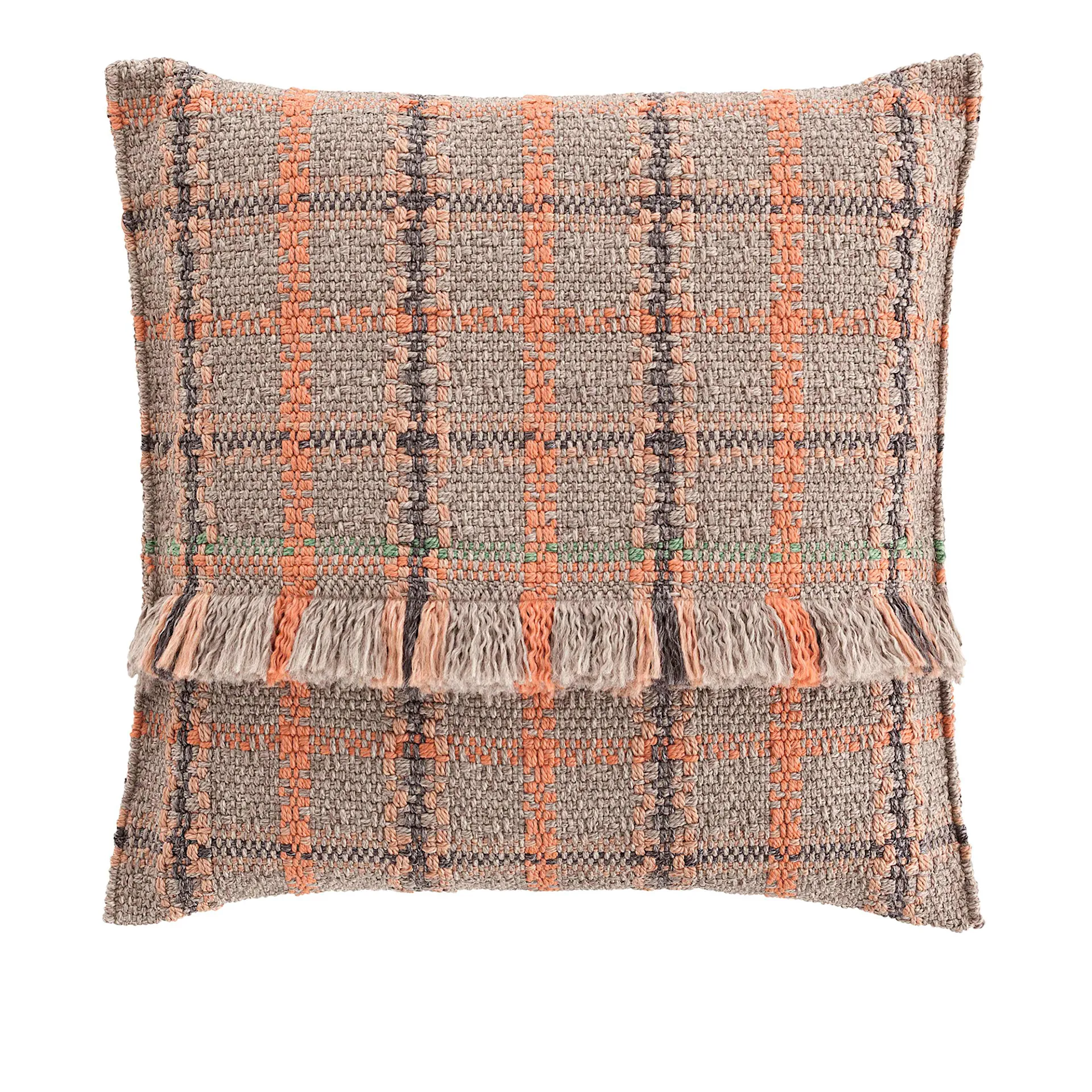 Garden Layers Big Cushion - Tartan Terracotta - GAN - Patricia Urquiola - NO GA