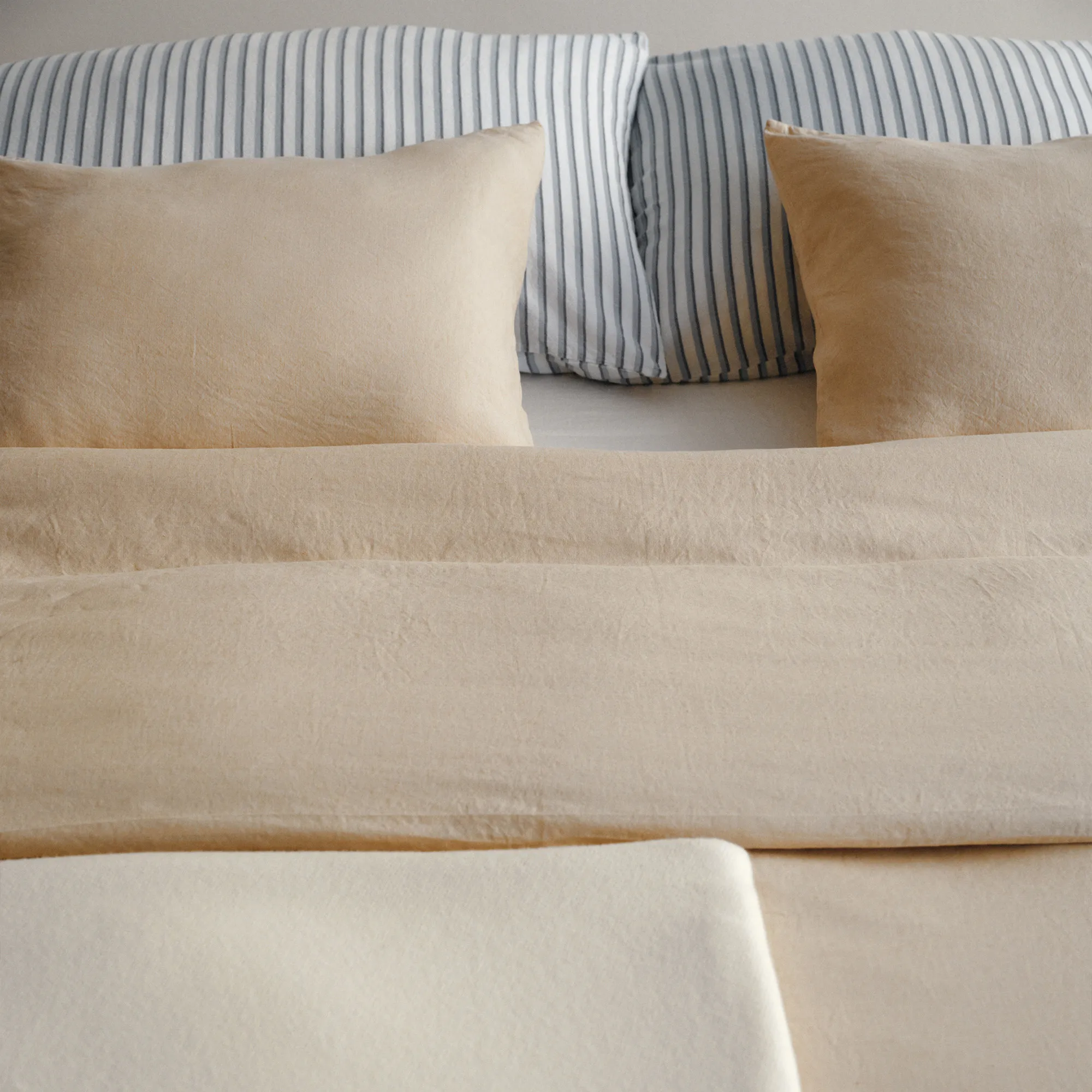 Linen Blend Pale Sand dynetrekk - 4