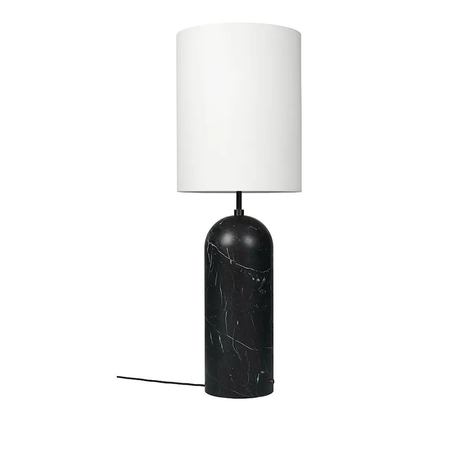 Gravity gulvlampe XL High svart marmor