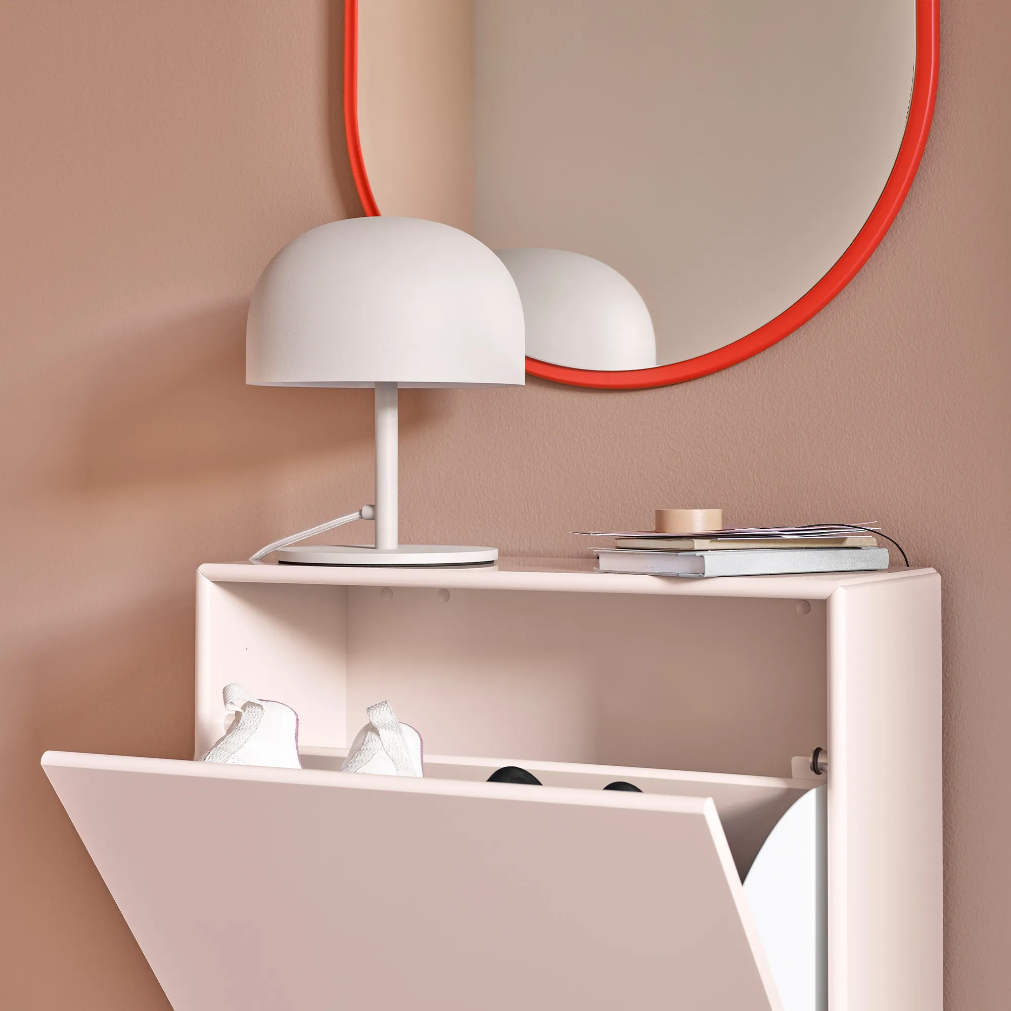 Look Oval Mirror - Suspension Rail - 4