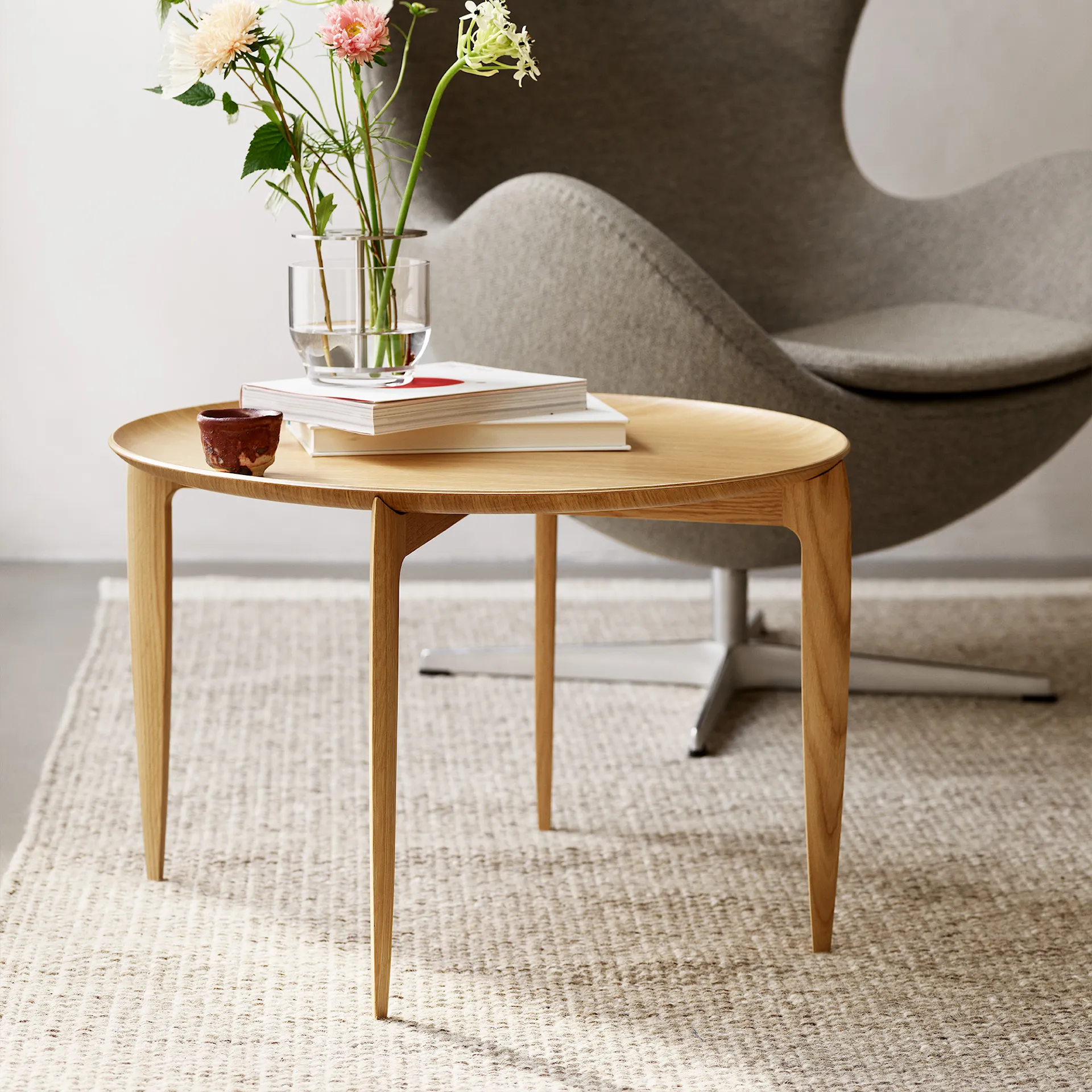 Tray sidebord Ø60 cm - Fritz Hansen - NO GA