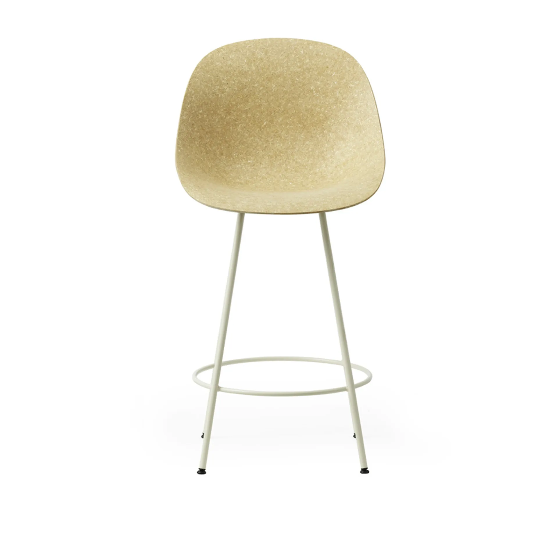 Mat Bar Chair 65 cm Cream Steel - Normann Copenhagen - NO GA