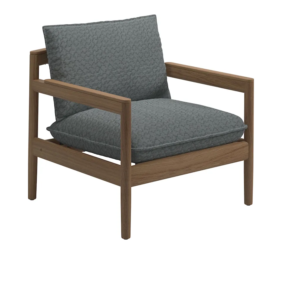 Saranac Lounge Chair - Fabric Grade D - Wave Gravel