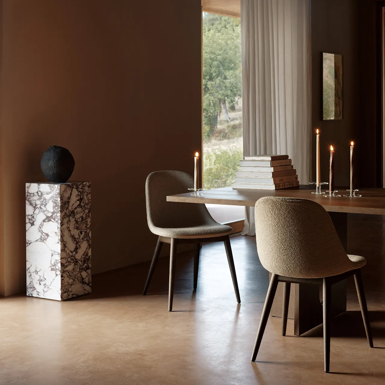 Harbour stol trekk Dark Oak