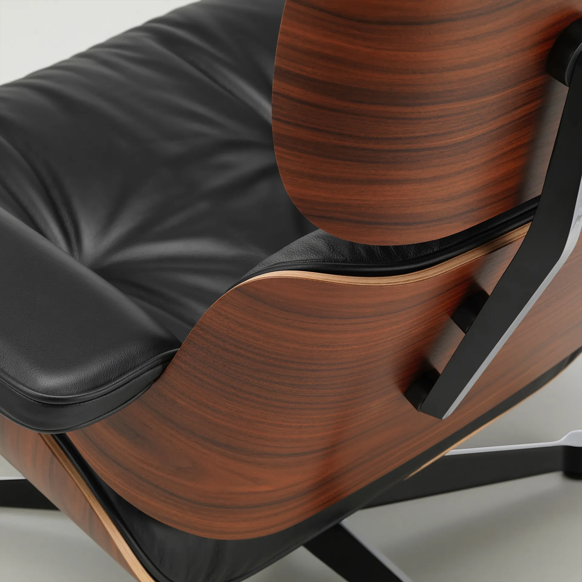 Eames Lounge Chair & Ottoman Santos Palisander Polert Base - Vitra - Charles & Ray Eames - NO GA