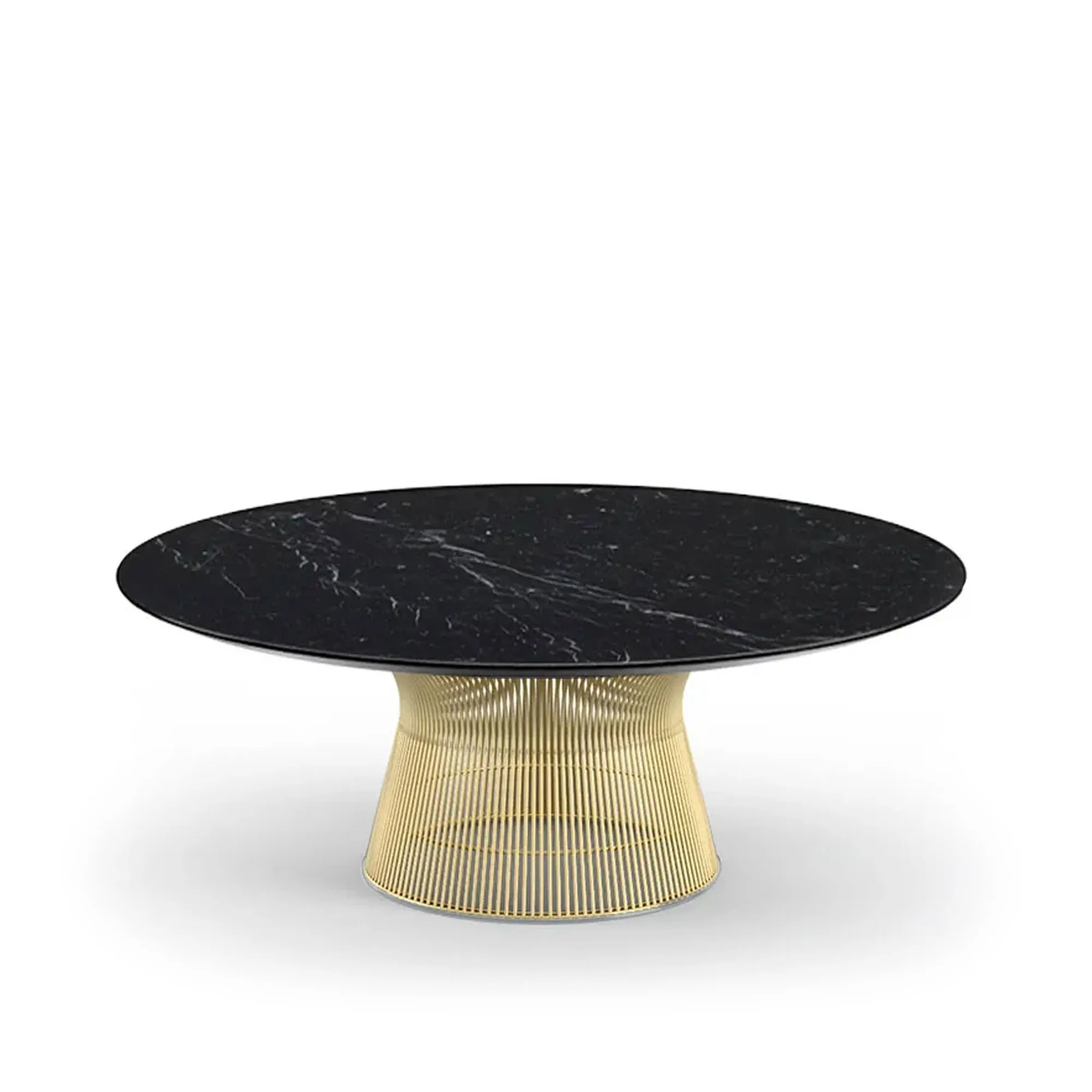 Platner salongbord Ø 107 cm 18K gull - 1