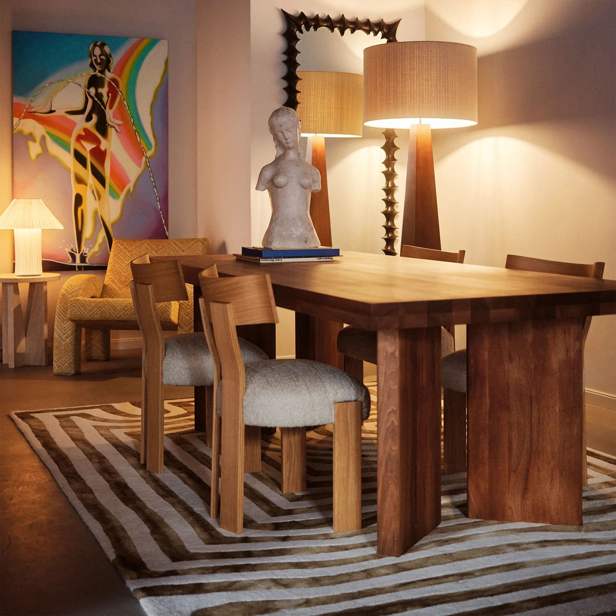 French Dining Table Walnut - 7
