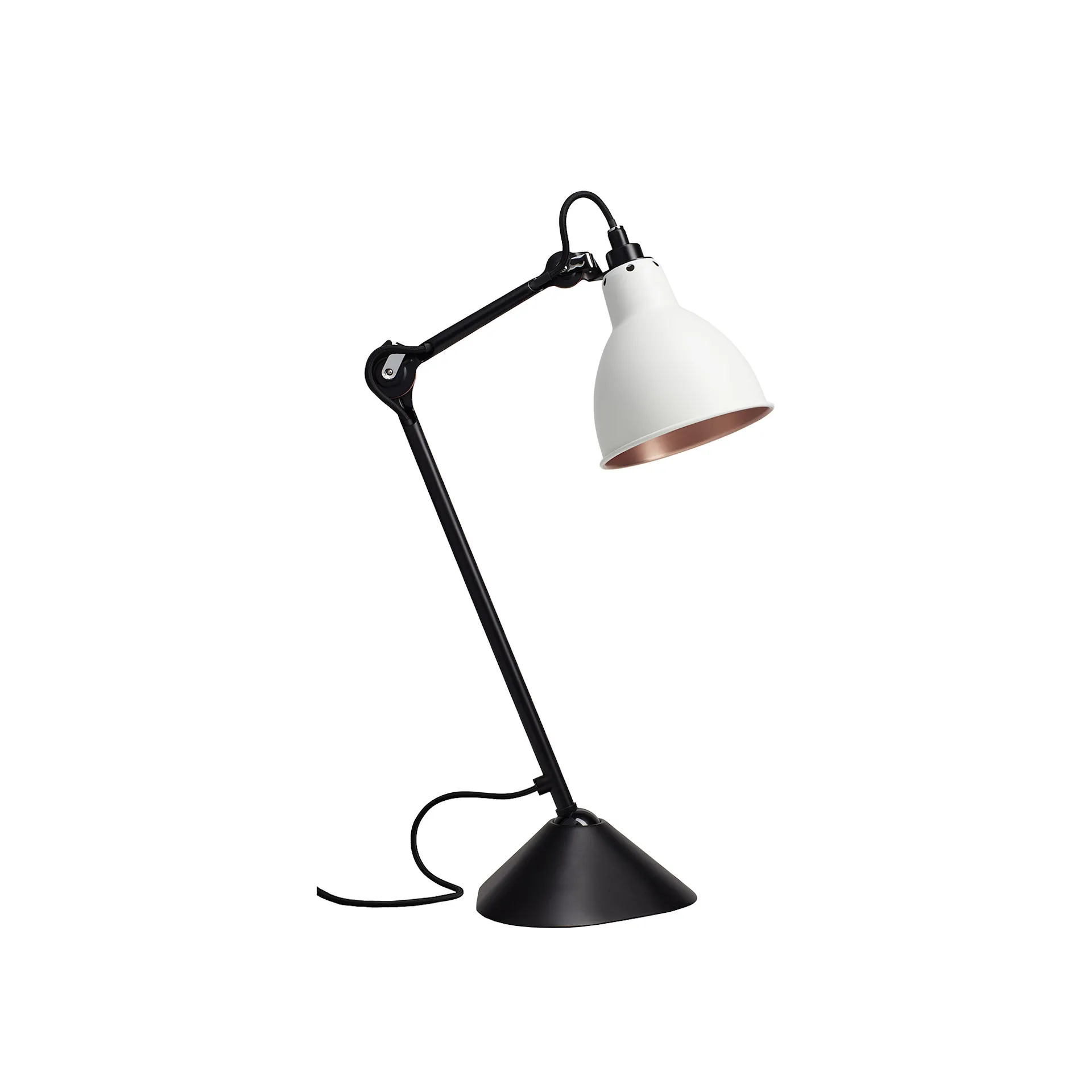 Lampe Gras No205 - Rund - Svart sokkel - Lampe Gras by DCWéditions - Bernard-Albin Gras  - NO GA