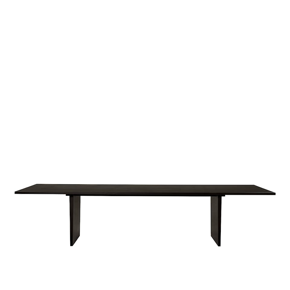 Private Dining Table, 260cm - Brown/Black Ash Veneer