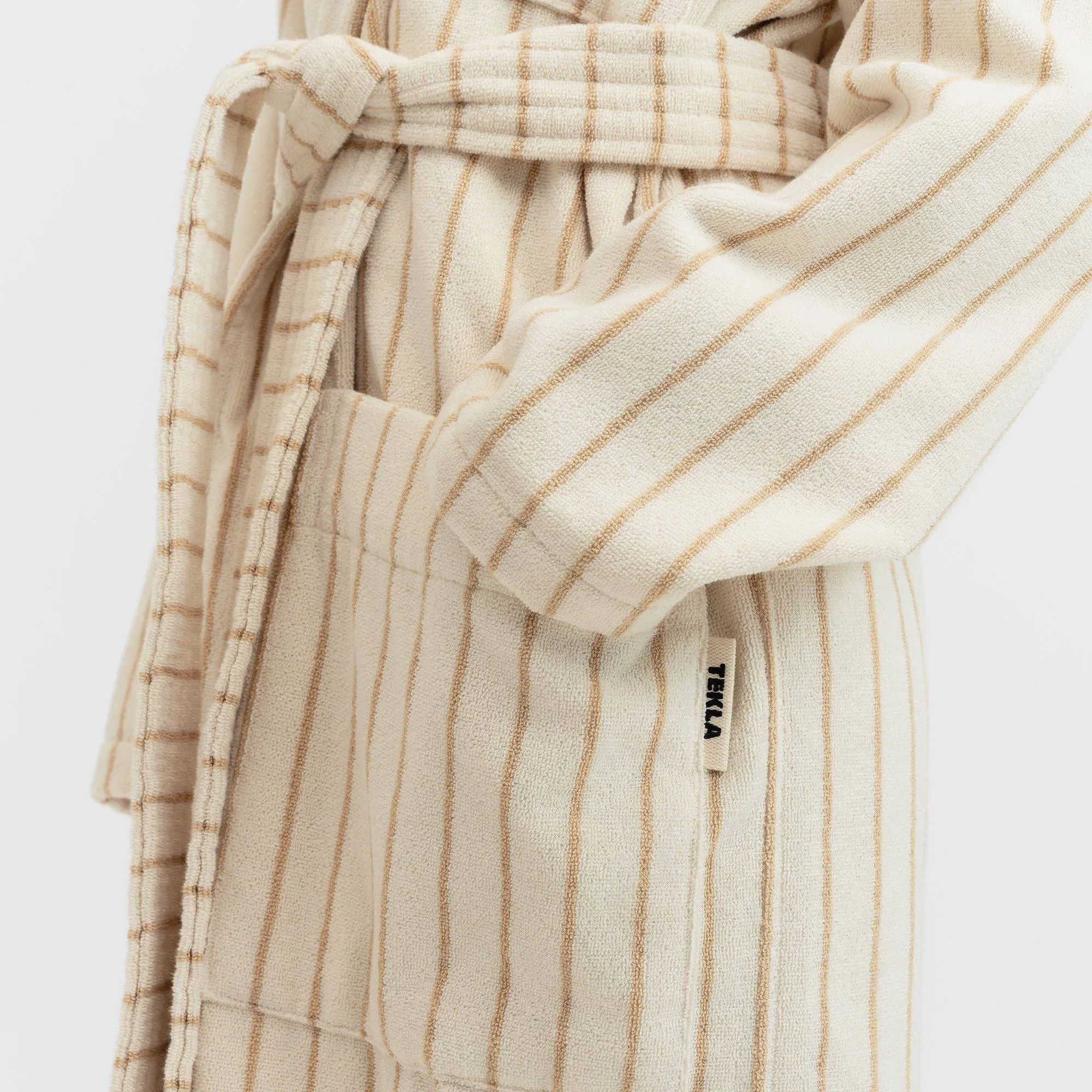 Classic Sienna Stripes badekåpe - 6