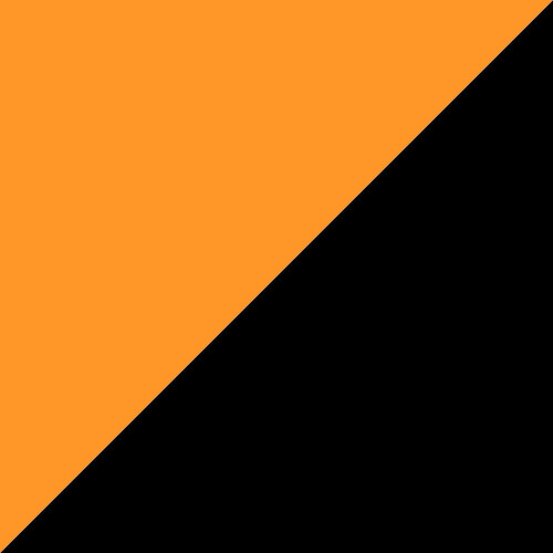 Oransje/svart