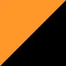 Oransje/svart