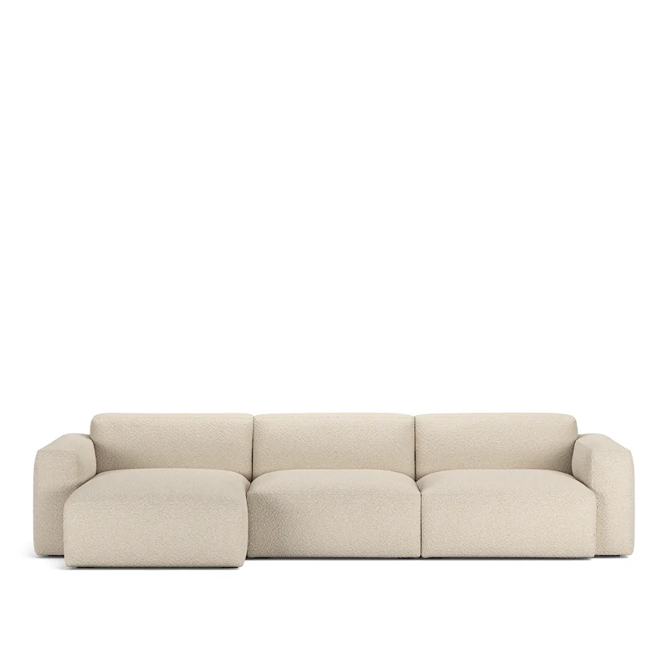 Brick 3-seters sofa sjeselong venstre