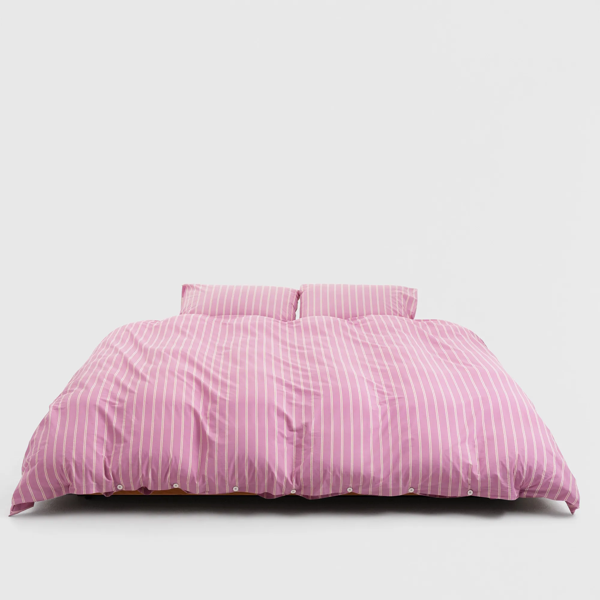 Percale Mallow Pink Stripes dynetrekk - 4