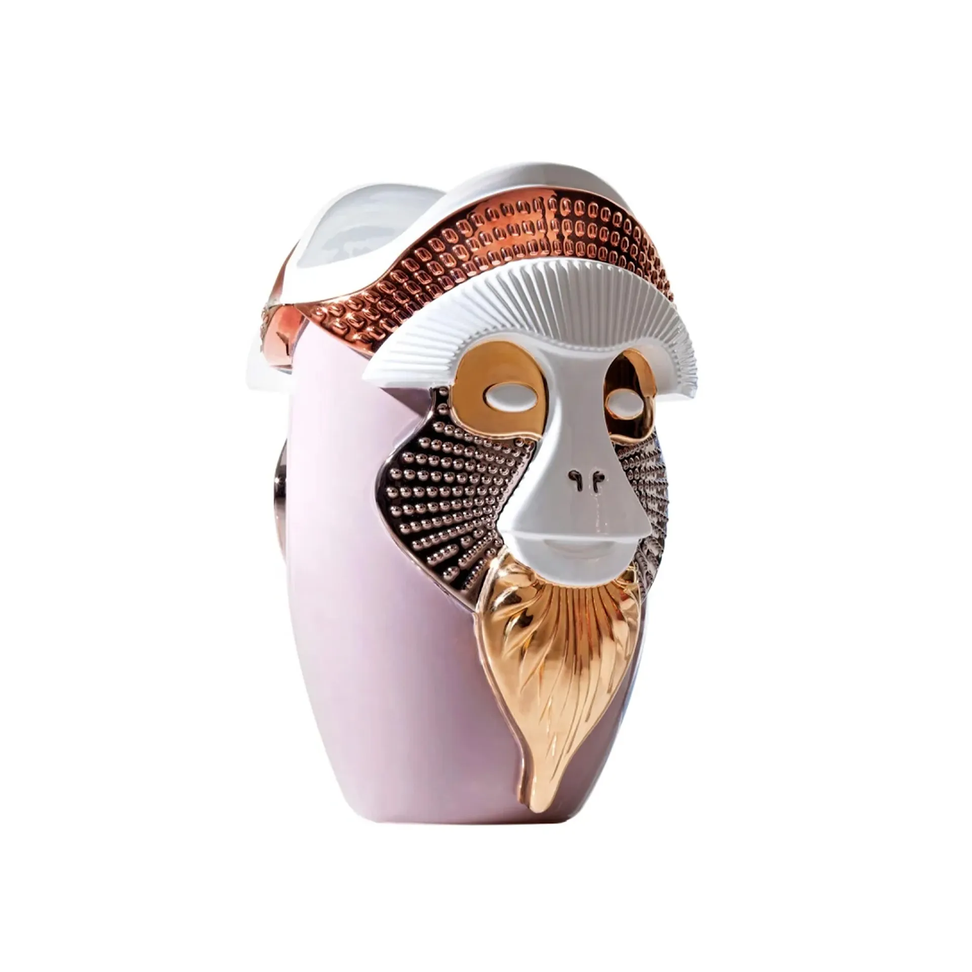 Primates Brazza Vase - Glossy Chic Pink/Glossy White - Bosa - NO GA