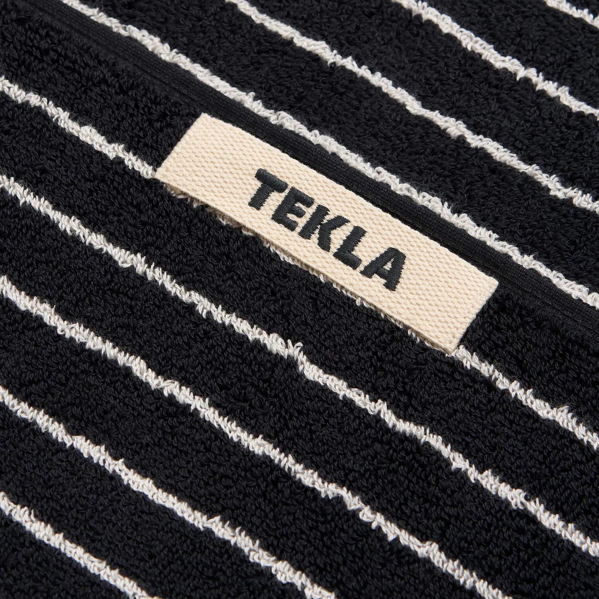 Terry Black Stripes håndkle - 2