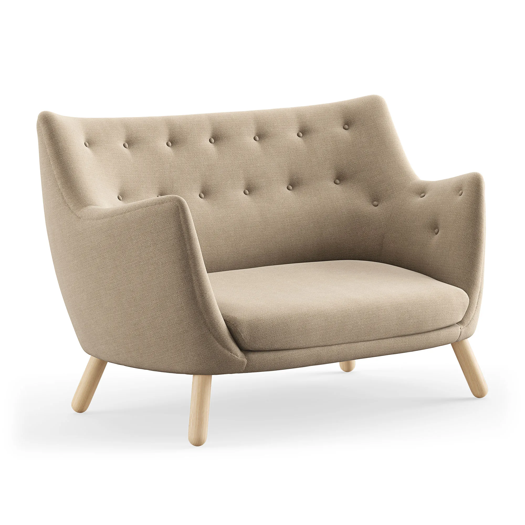 Poet sofa Light oiled oak - 1