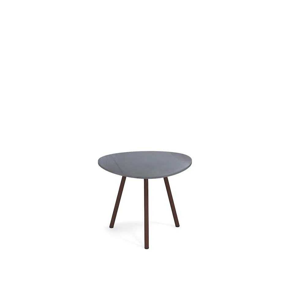 Terramare Small Coffee Table, Frame: Corten, Top: Porcelain Stoneware, Basaltina