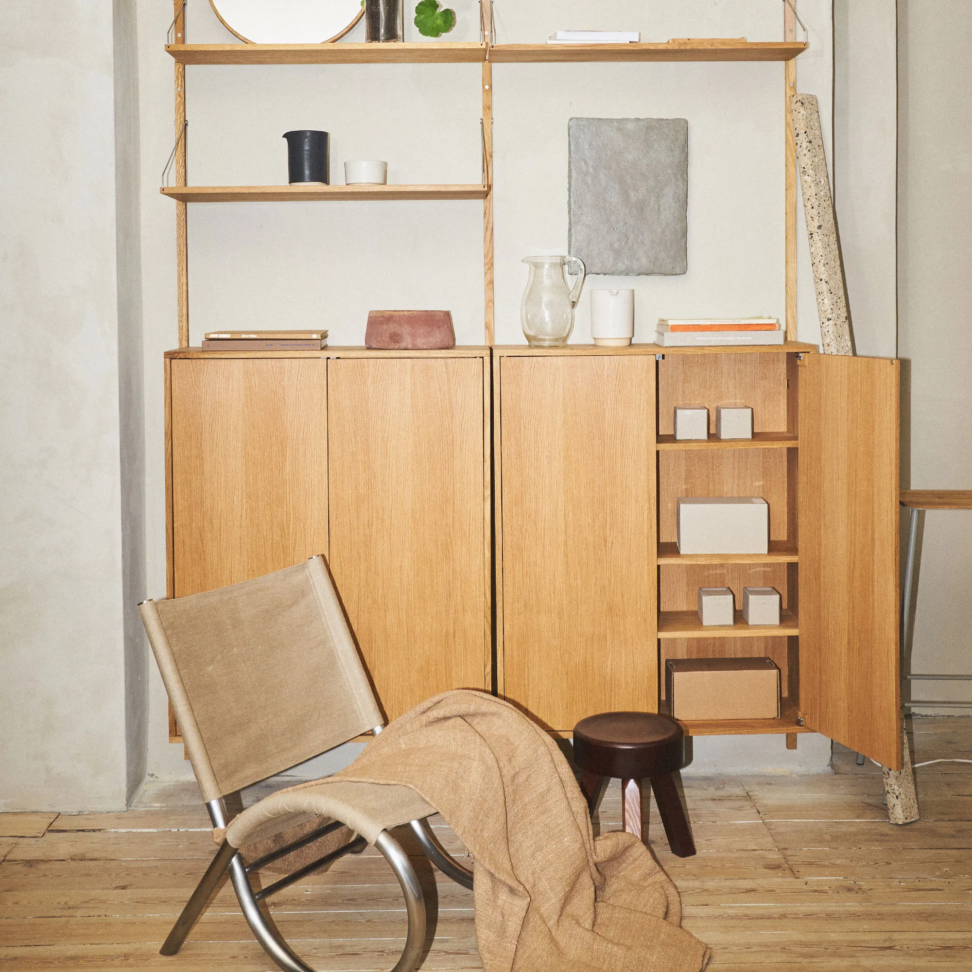 Shelf Library Cabinet Section skap - 3