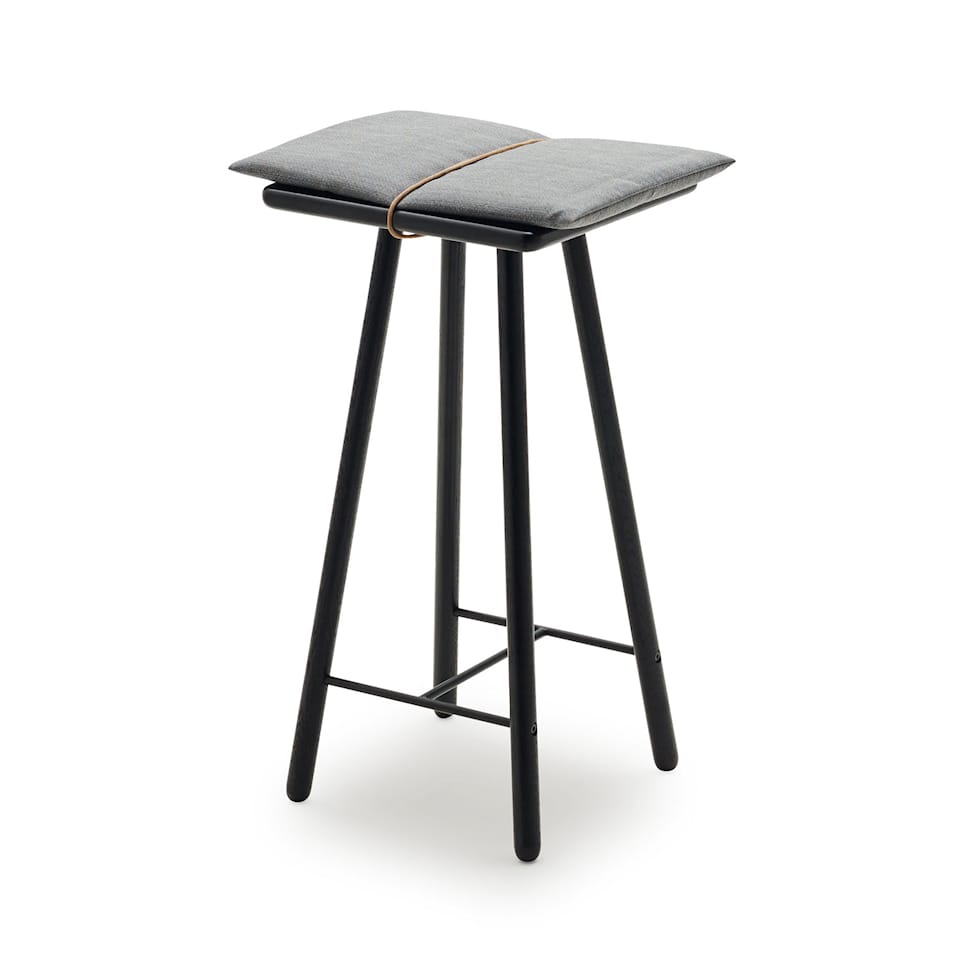 Georg Bar Stool Black lacquered