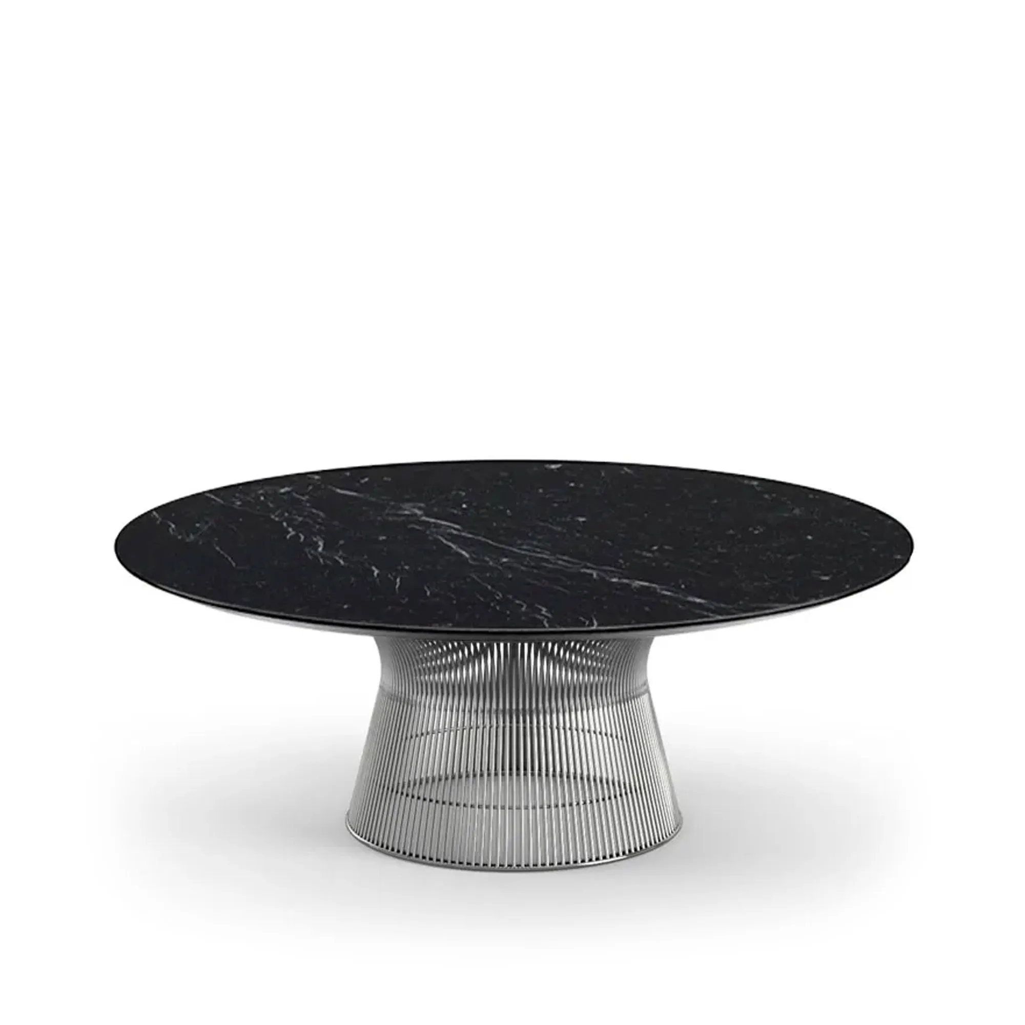 Platner salongbord Ø 107 cm Polert nikkel - 1