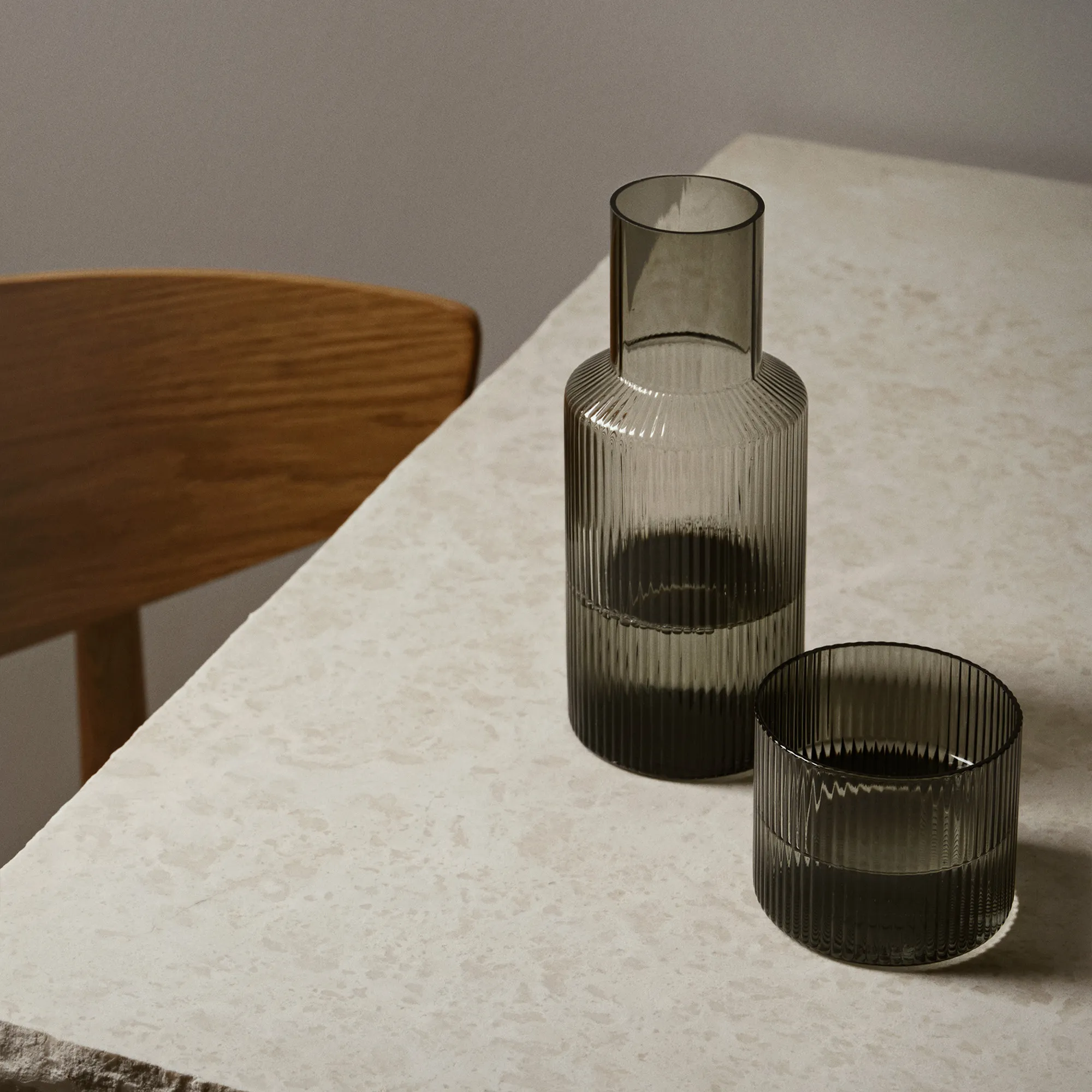 Ripple karaffel og drikkeglass - 11