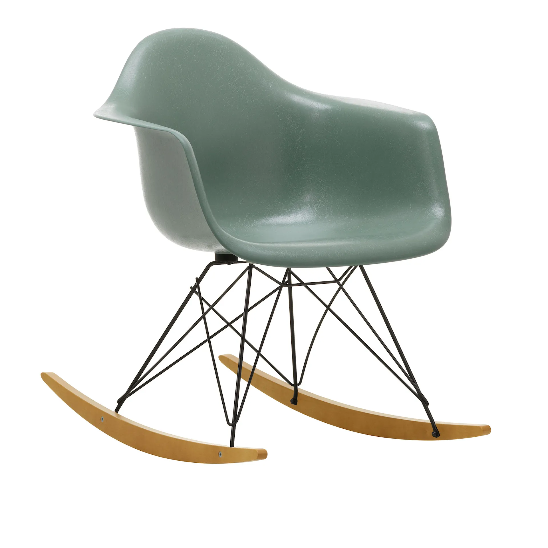 Eames Fiberglass Armchair RAR gyngestol Basic Dark/Golden Maple - Vitra - Charles & Ray Eames - NO GA