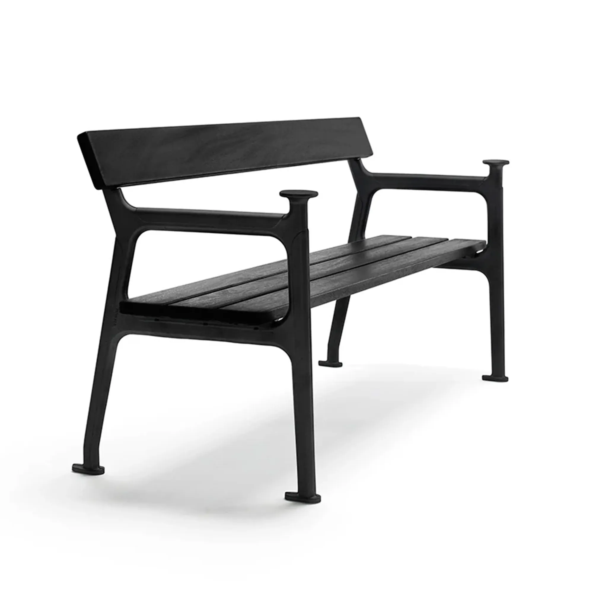 Vilamoura Sofa Svartlakkert Mahogni - 1