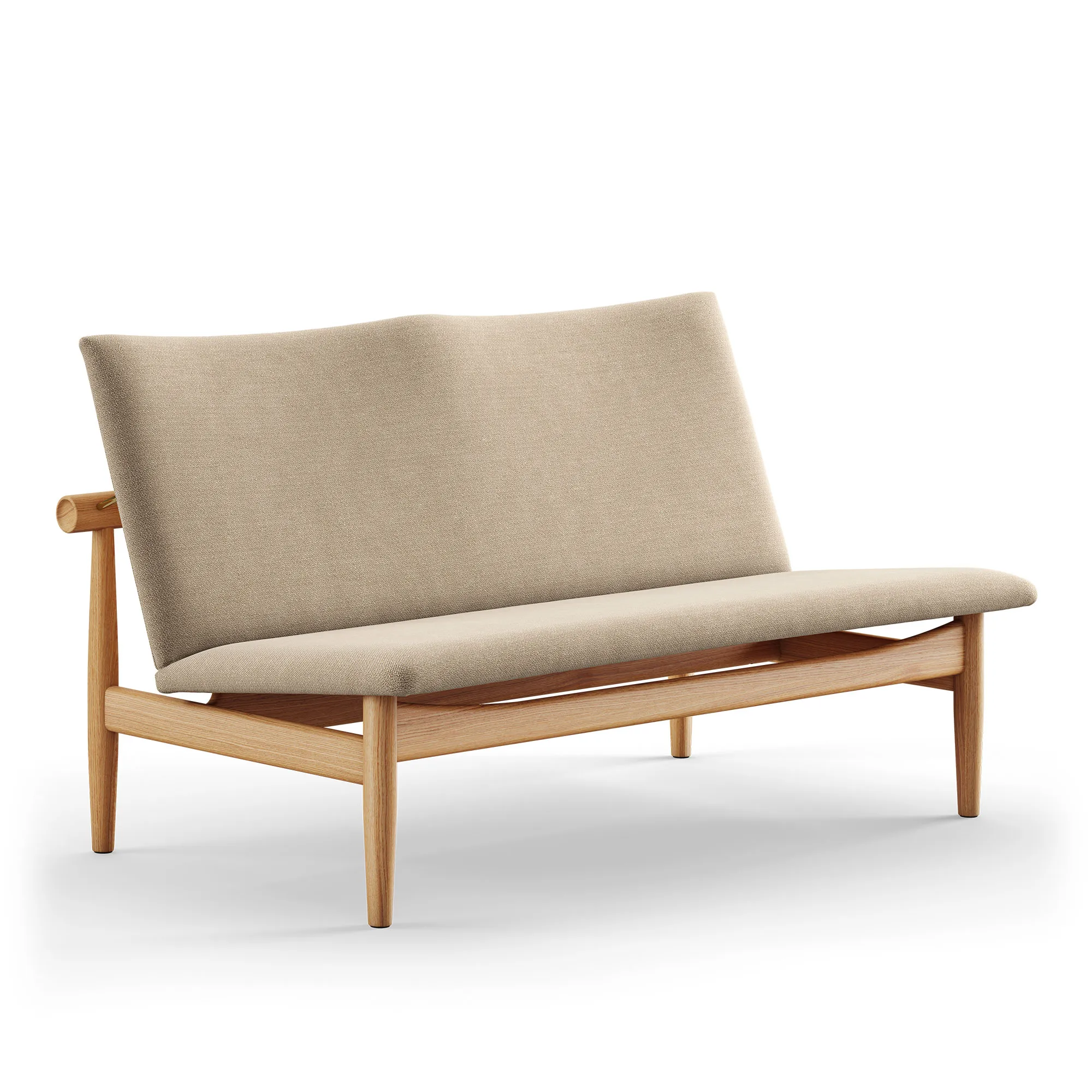 Japan sofa 2-sits Dark oiled oak - 1