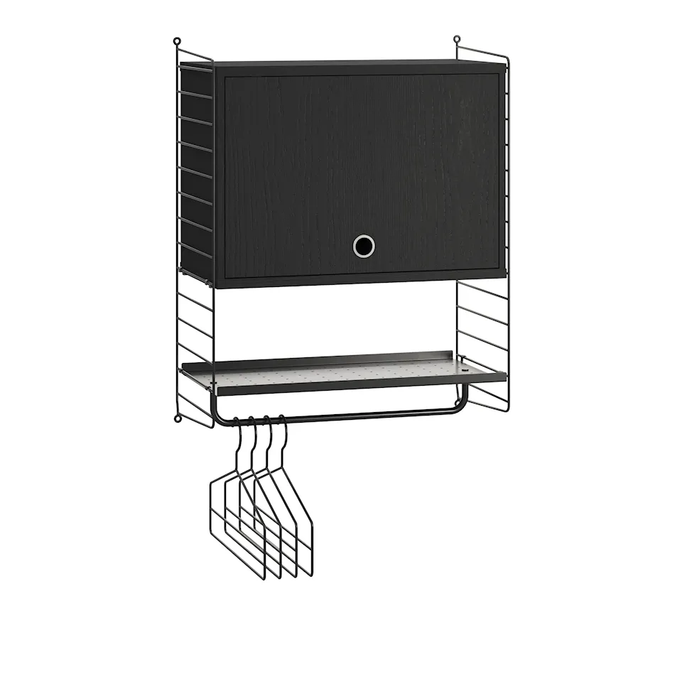 Gang hyllesystem V svart/svart