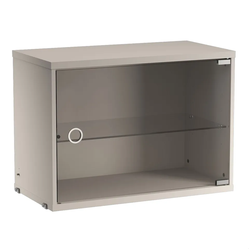 Skap med glassdør 58x30cm beige