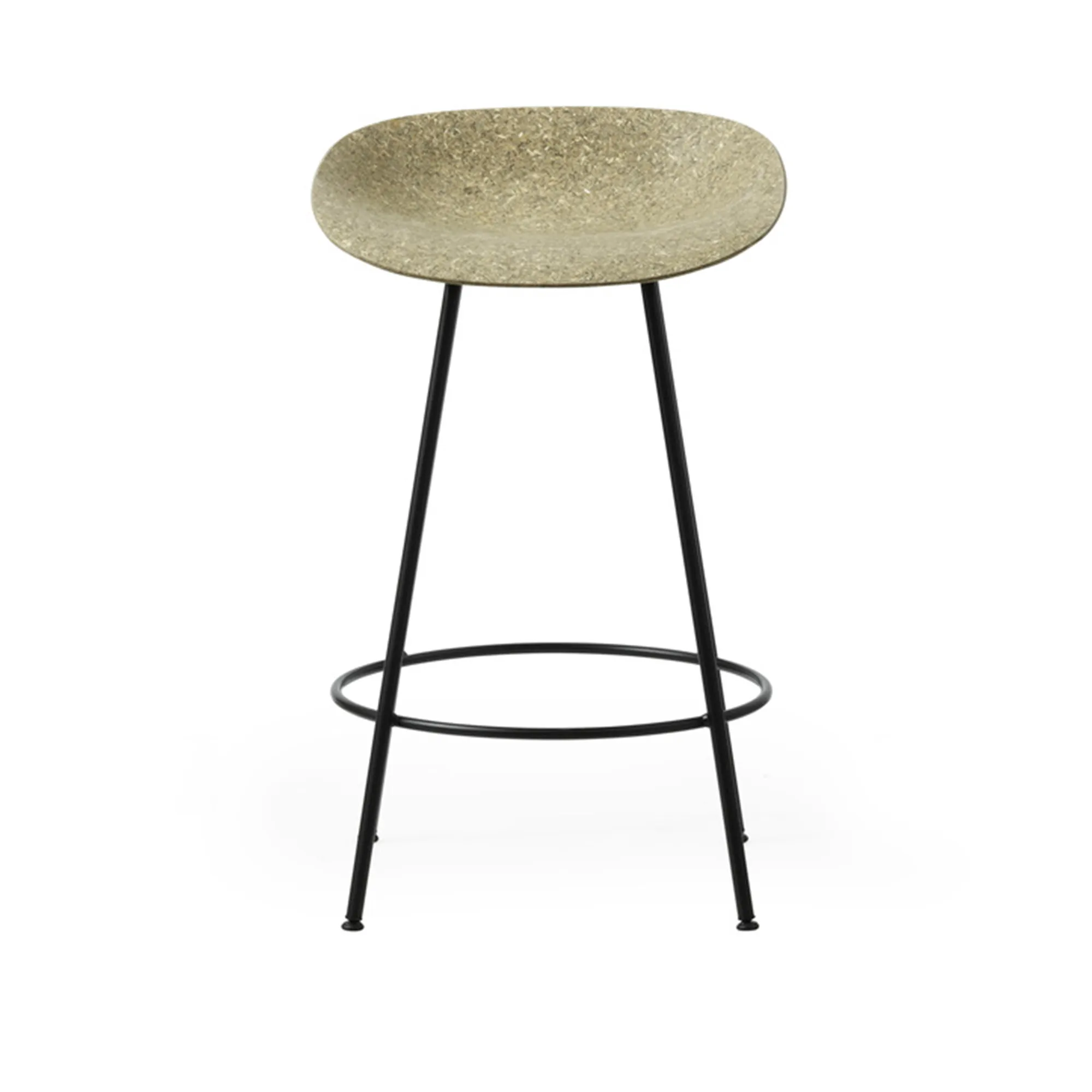 Mat Barstool 65 cm Black Steel - 1