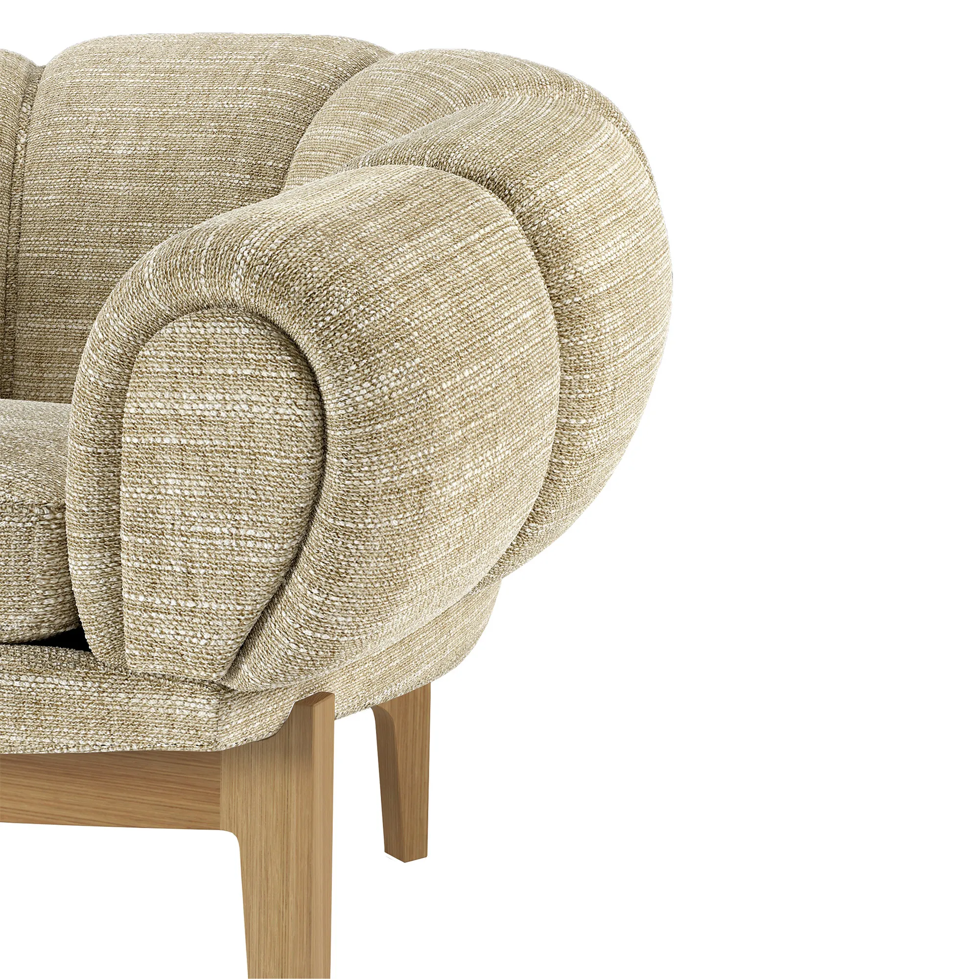 Croissant 3-seters sofa eik - 4
