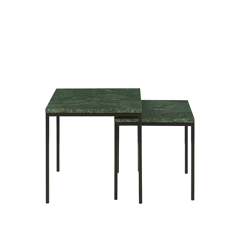 Amadora Occasional Table Small, Verde, Black Lacquered Base