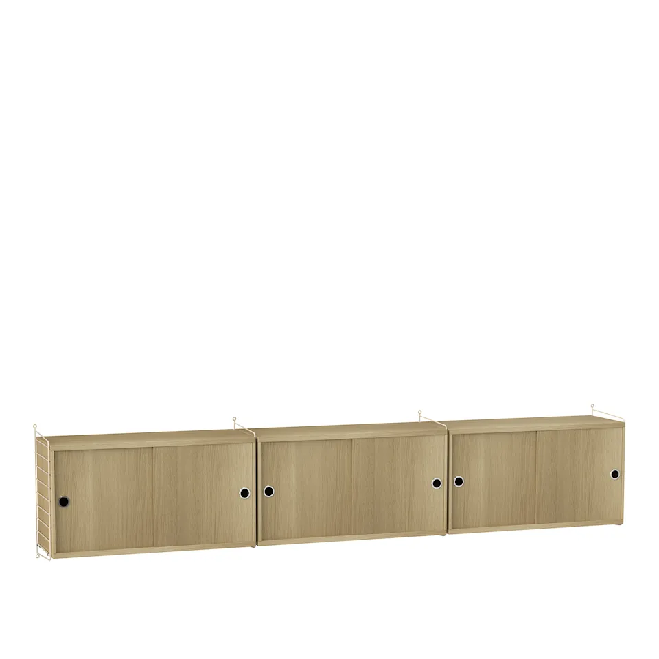 Stue hyllesystem D eik/beige
