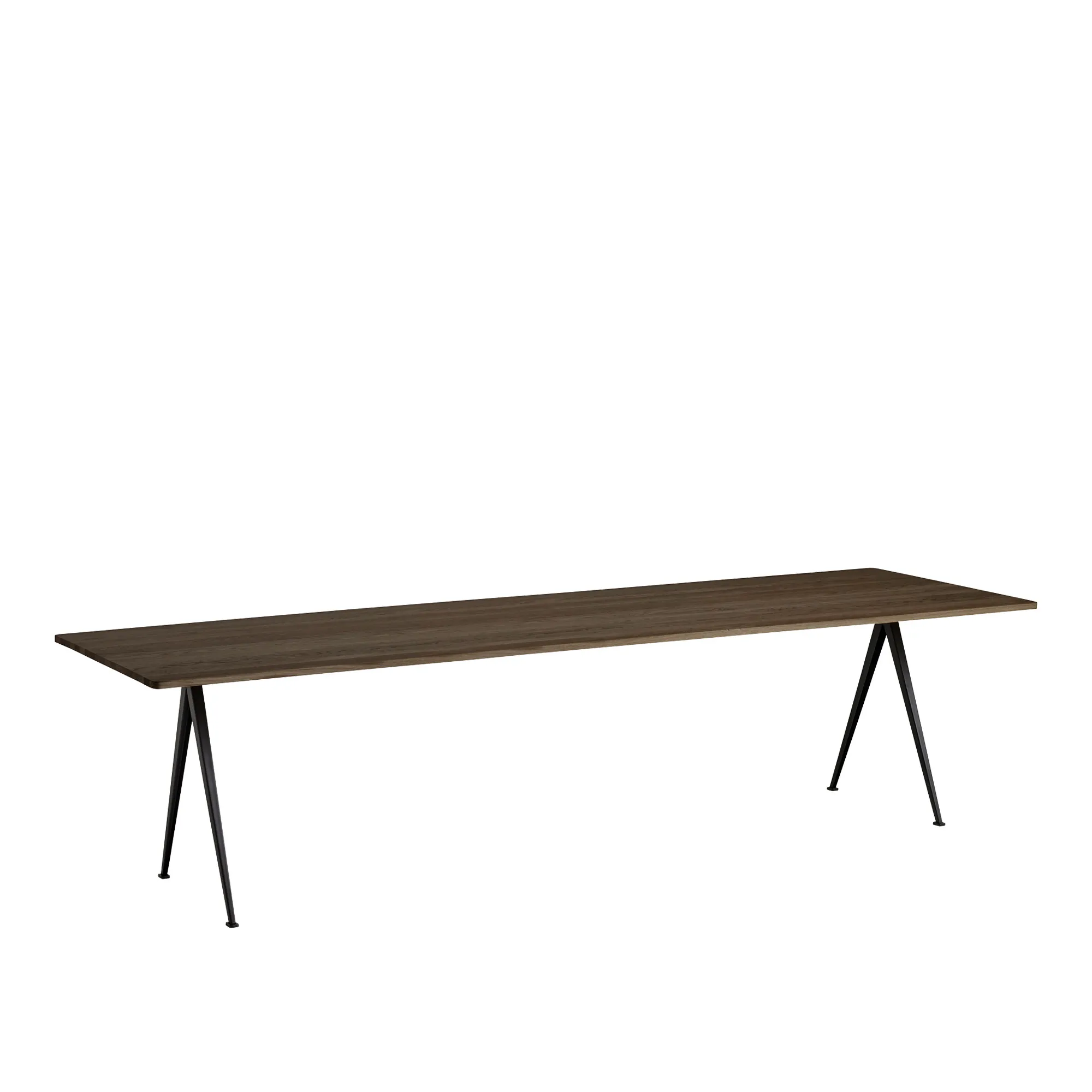 Pyramid 02 table 85x300 cm black powder coated steel - 1
