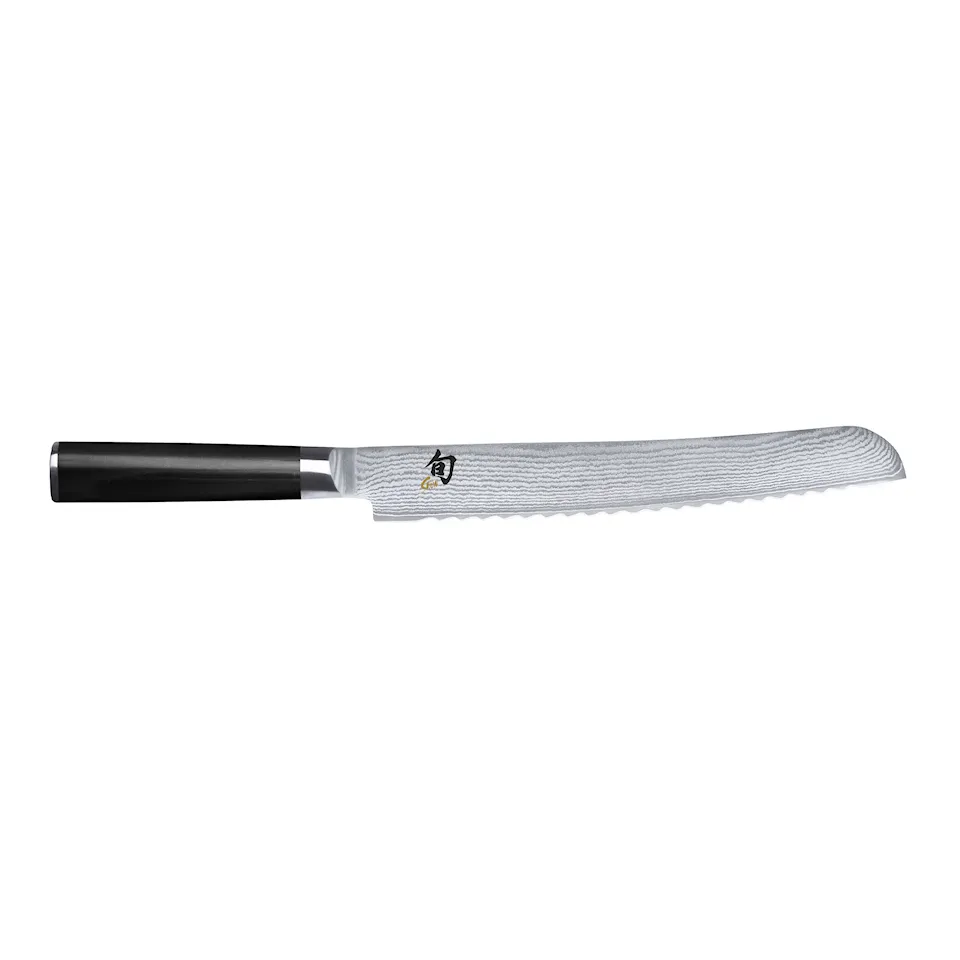 Shun Classic Brødkniv 23 cm, Svart skaft