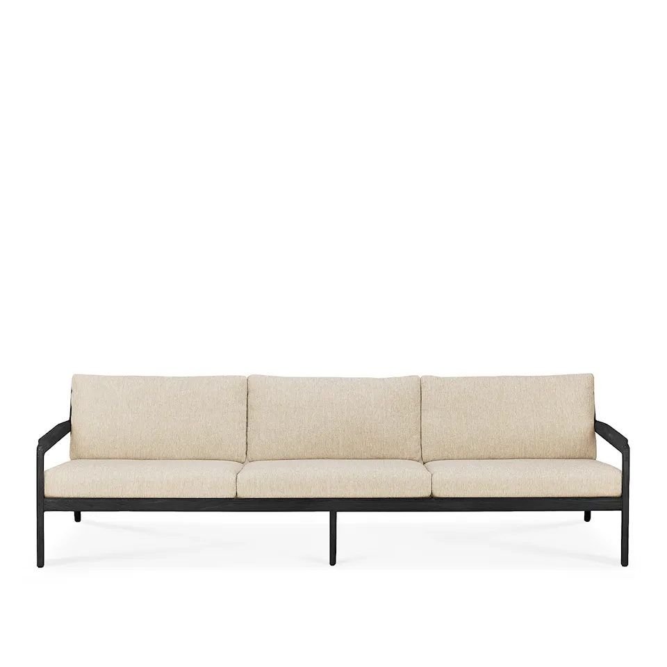 Jack Outdoor Sofa - Teak Black/Natural - 3 Seater