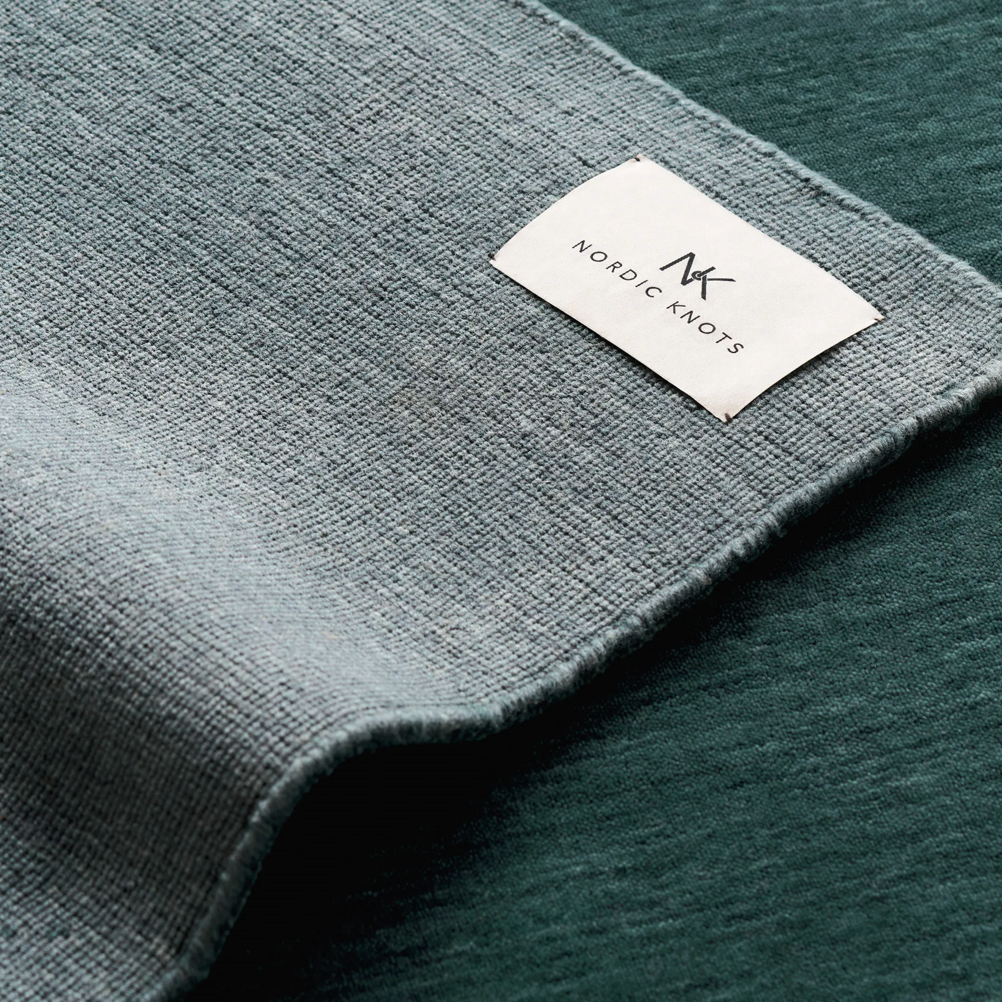 Canvas Teal ullteppe - 5