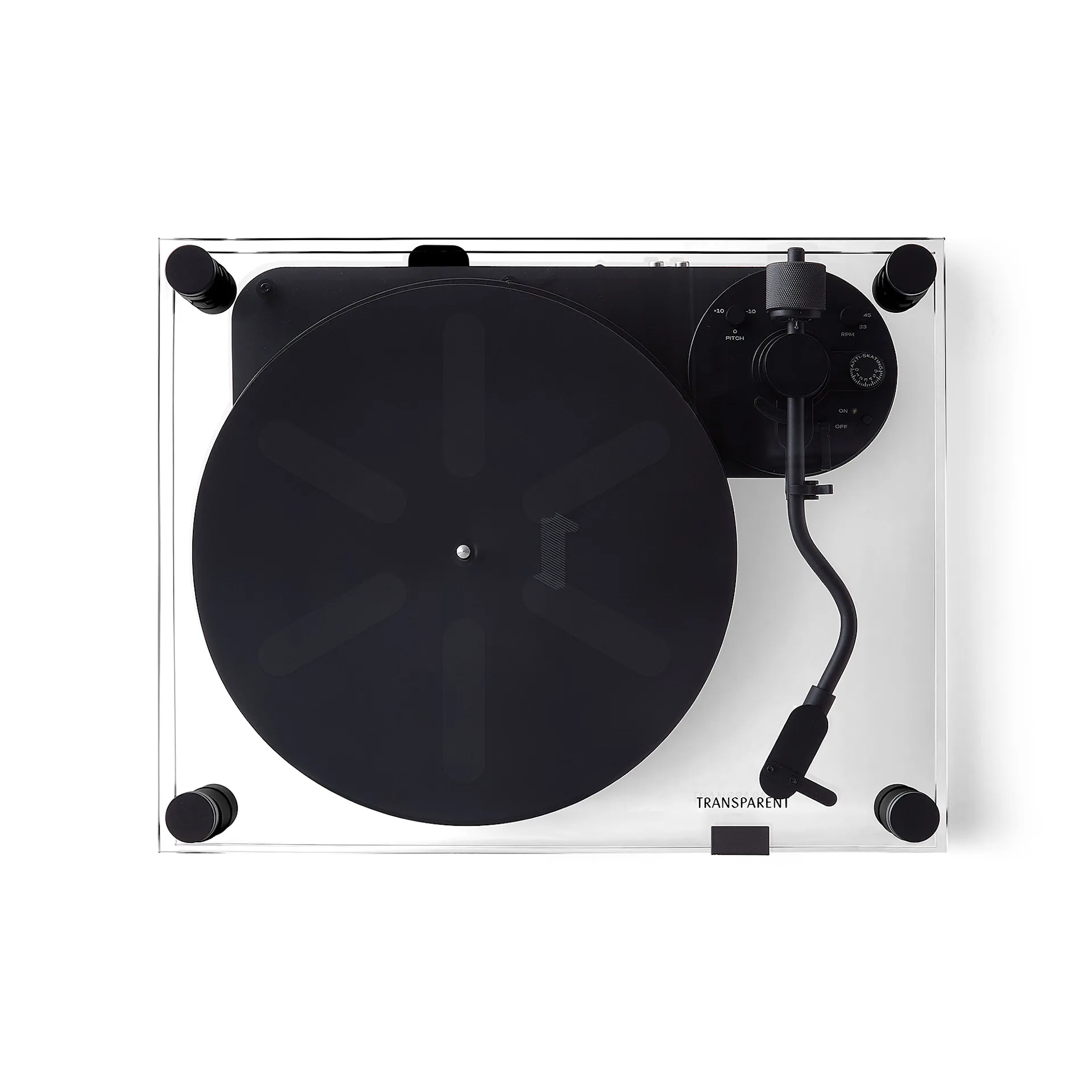 Transparent Turntable - Black - Transparent Sound - NO GA