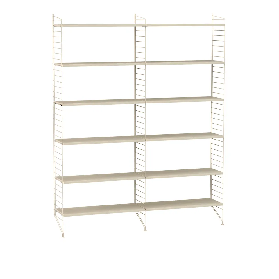 Stue hyllesystem A ask/beige